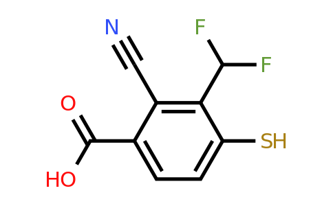 1807263-40-6 | 2-Cyano-3-difluoromethyl-4-mercaptobenzoic acid