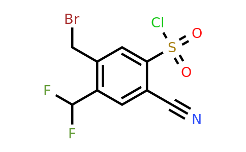 1807263-72-4 | 5-Bromomethyl-2-cyano-4-(difluoromethyl)benzenesulfonyl chloride