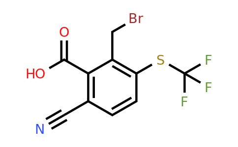 1807263-93-9 | 2-Bromomethyl-6-cyano-3-(trifluoromethylthio)benzoic acid