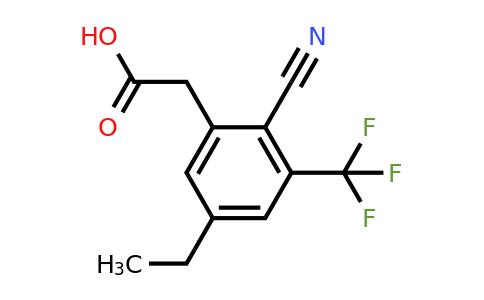 1807264-07-8 | 2-Cyano-5-ethyl-3-(trifluoromethyl)phenylacetic acid