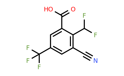 1807264-25-0 | 3-Cyano-2-difluoromethyl-5-(trifluoromethyl)benzoic acid