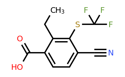 1807264-48-7 | 4-Cyano-2-ethyl-3-(trifluoromethylthio)benzoic acid