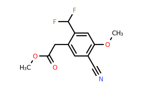 1807264-64-7 | Methyl 5-cyano-2-difluoromethyl-4-methoxyphenylacetate