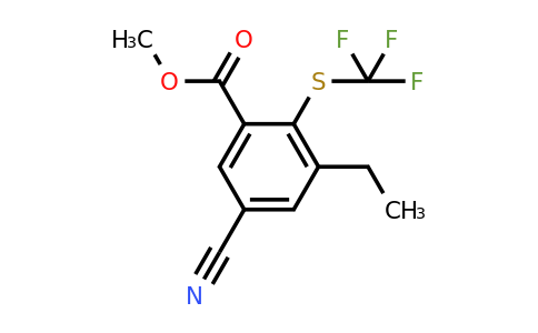 Methyl 5-cyano-3-ethyl-2-(trifluoromethylthio)benzoate