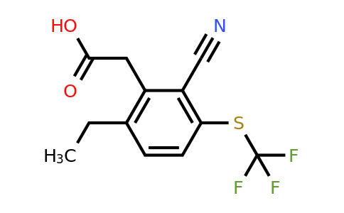 1807264-74-9 | 2-Cyano-6-ethyl-3-(trifluoromethylthio)phenylacetic acid