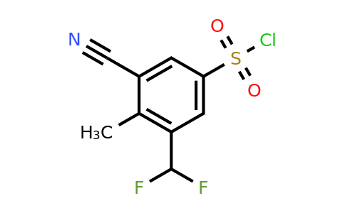 1807264-76-1 | 3-Cyano-5-difluoromethyl-4-methylbenzenesulfonyl chloride
