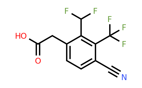 1807264-96-5 | 4-Cyano-2-difluoromethyl-3-(trifluoromethyl)phenylacetic acid