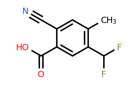 1807264-98-7 | 2-Cyano-5-difluoromethyl-4-methylbenzoic acid