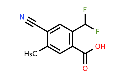 1807265-03-7 | 4-Cyano-2-difluoromethyl-5-methylbenzoic acid