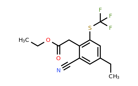 1807265-05-9 | Ethyl 2-cyano-4-ethyl-6-(trifluoromethylthio)phenylacetate