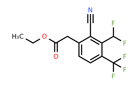 1807265-06-0 | Ethyl 2-cyano-3-difluoromethyl-4-(trifluoromethyl)phenylacetate