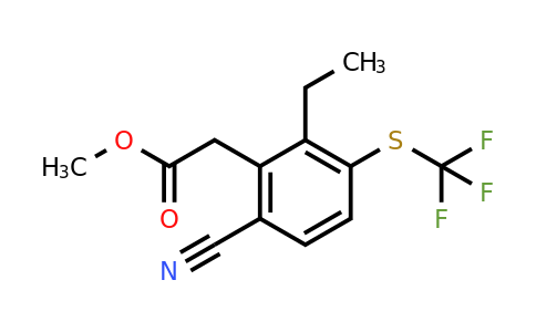 1807265-31-1 | Methyl 6-cyano-2-ethyl-3-(trifluoromethylthio)phenylacetate