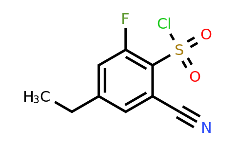 1807265-34-4 | 2-Cyano-6-fluoro-4-ethylbenzenesulfonylchloride