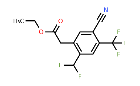 1807265-36-6 | Ethyl 5-cyano-2-difluoromethyl-4-(trifluoromethyl)phenylacetate