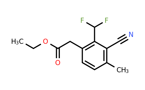 1807265-53-7 | Ethyl 3-cyano-2-difluoromethyl-4-methylphenylacetate