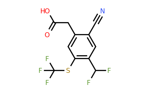 1807265-88-8 | 2-Cyano-4-difluoromethyl-5-(trifluoromethylthio)phenylacetic acid