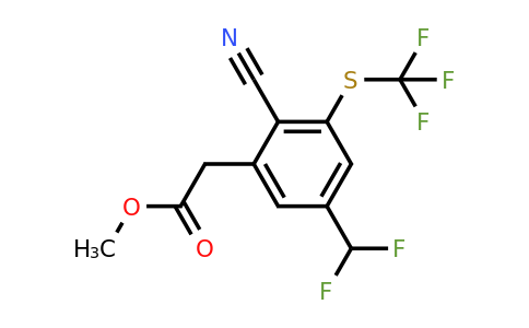 1807266-02-9 | Methyl 2-cyano-5-difluoromethyl-3-(trifluoromethylthio)phenylacetate