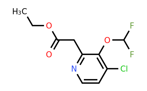 Ethyl 4-Chloro-3-(difluoromethoxy)pyridine-2-acetate