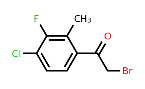 1807268-25-2 | 4'-Chloro-3'-fluoro-2'-methylphenacyl bromide