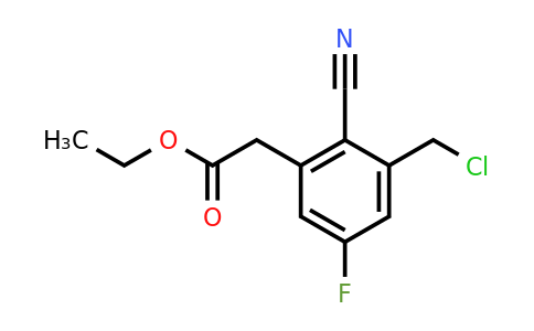 1807268-61-6 | Ethyl 3-chloromethyl-2-cyano-5-fluorophenylacetate