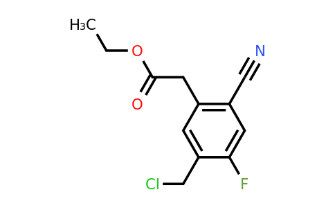 1807268-73-0 | Ethyl 5-chloromethyl-2-cyano-4-fluorophenylacetate