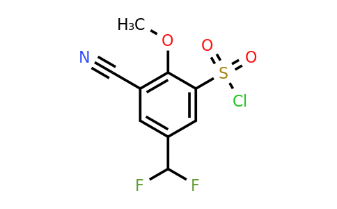 1807269-24-4 | 3-Cyano-5-difluoromethyl-2-methoxybenzenesulfonylchloride