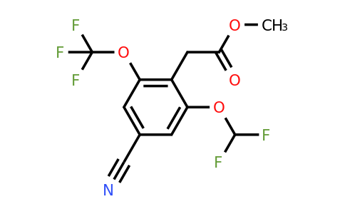 1807269-27-7 | Methyl 4-cyano-2-difluoromethoxy-6-(trifluoromethoxy)phenylacetate
