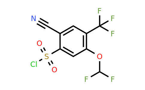 1807269-30-2 | 2-Cyano-5-difluoromethoxy-4-(trifluoromethyl)benzenesulfonyl chloride