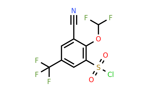 1807269-35-7 | 3-Cyano-2-difluoromethoxy-5-(trifluoromethyl)benzenesulfonyl chloride