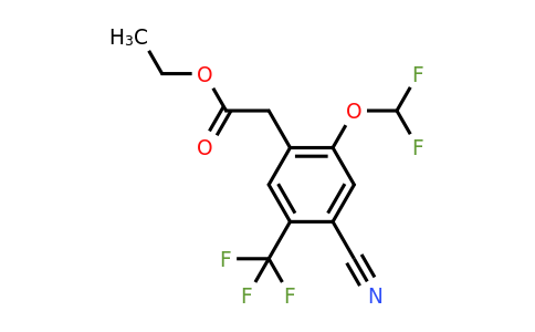 1807270-35-4 | Ethyl 4-cyano-2-difluoromethoxy-5-(trifluoromethyl)phenylacetate