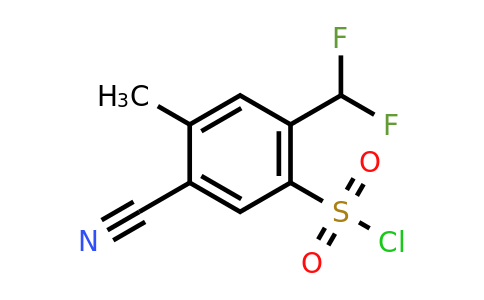 1807270-55-8 | 5-Cyano-2-difluoromethyl-4-methylbenzenesulfonyl chloride