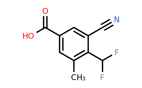 1807270-70-7 | 3-Cyano-4-difluoromethyl-5-methylbenzoic acid