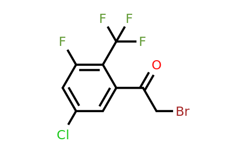 1807270-95-6 | 5'-Chloro-3'-fluoro-2'-(trifluoromethyl)phenacyl bromide