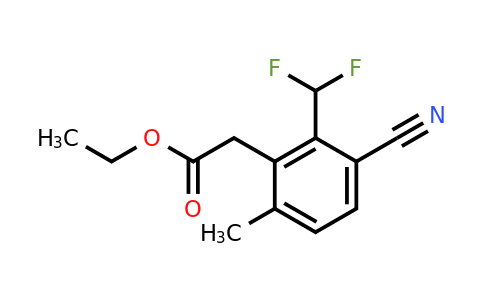 1807271-17-5 | Ethyl 3-cyano-2-difluoromethyl-6-methylphenylacetate