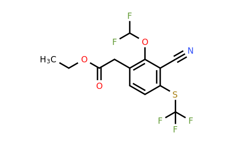 1807271-19-7 | Ethyl 3-cyano-2-difluoromethoxy-4-(trifluoromethylthio)phenylacetate