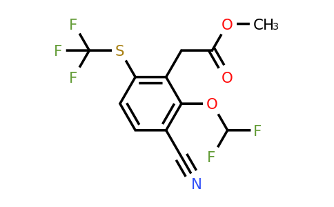 1807271-40-4 | Methyl 3-cyano-2-difluoromethoxy-6-(trifluoromethylthio)phenylacetate