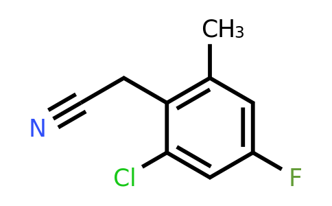 1807271-89-1 | 2-Chloro-4-fluoro-6-methylphenylacetonitrile