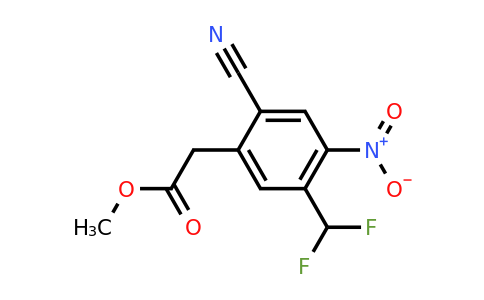 1807272-25-8 | Methyl 2-cyano-5-difluoromethyl-4-nitrophenylacetate