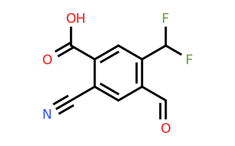 1807272-87-2 | 2-Cyano-5-difluoromethyl-4-formylbenzoic acid