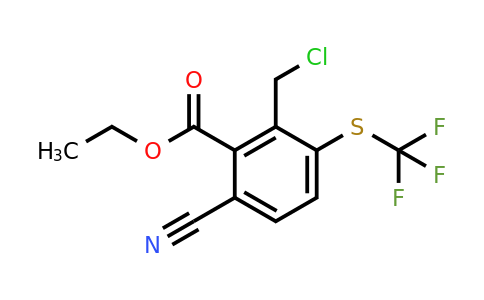 Ethyl 2-chloromethyl-6-cyano-3-(trifluoromethylthio)benzoate