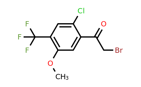 1807273-75-1 | 2'-Chloro-5'-methoxy-4'-(trifluoromethyl)phenacyl bromide