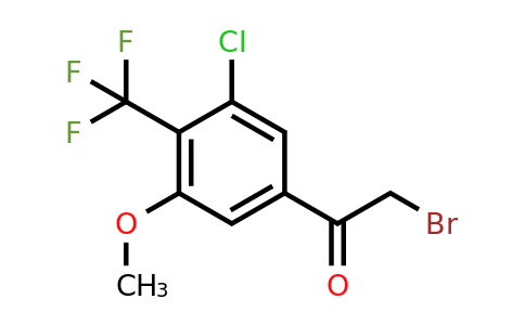 1807273-84-2 | 3'-Chloro-5'-methoxy-4'-(trifluoromethyl)phenacyl bromide