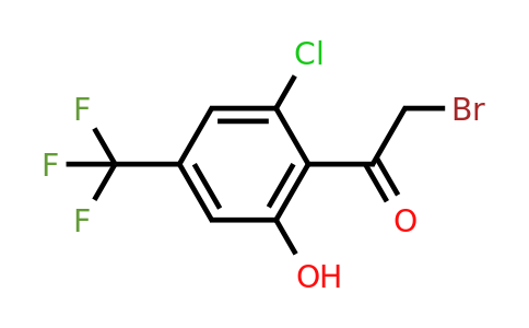 1807274-43-6 | 2'-Chloro-6'-hydroxy-4'-(trifluoromethyl)phenacyl bromide