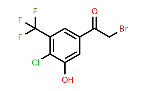 1807274-50-5 | 4'-Chloro-3'-hydroxy-5'-(trifluoromethyl)phenacyl bromide