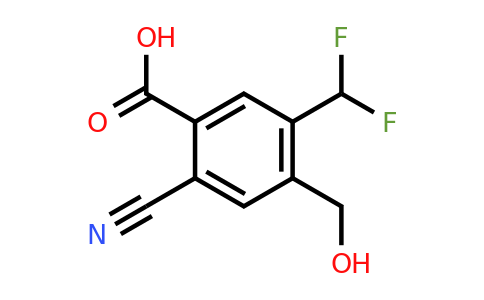 1807274-55-0 | 2-Cyano-5-difluoromethyl-4-(hydroxymethyl)benzoic acid