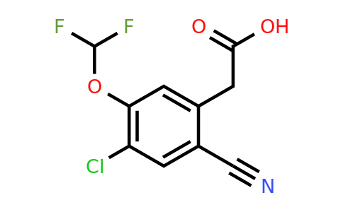 1807274-79-8 | 4-Chloro-2-cyano-5-(difluoromethoxy)phenylacetic acid