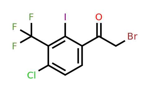1807274-86-7 | 4'-Chloro-2'-iodo-3'-(trifluoromethyl)phenacyl bromide