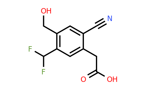 1807274-87-8 | 2-Cyano-5-difluoromethyl-4-(hydroxymethyl)phenylacetic acid