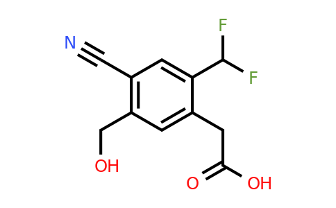 1807274-92-5 | 4-Cyano-2-difluoromethyl-5-(hydroxymethyl)phenylacetic acid