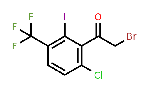 1807274-93-6 | 6'-Chloro-2'-iodo-3'-(trifluoromethyl)phenacyl bromide